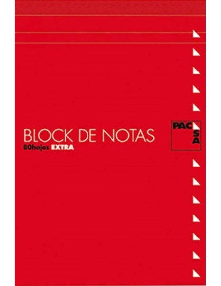 Paq 10 bloc notas con tapa 4º 80h 60gr 4x4